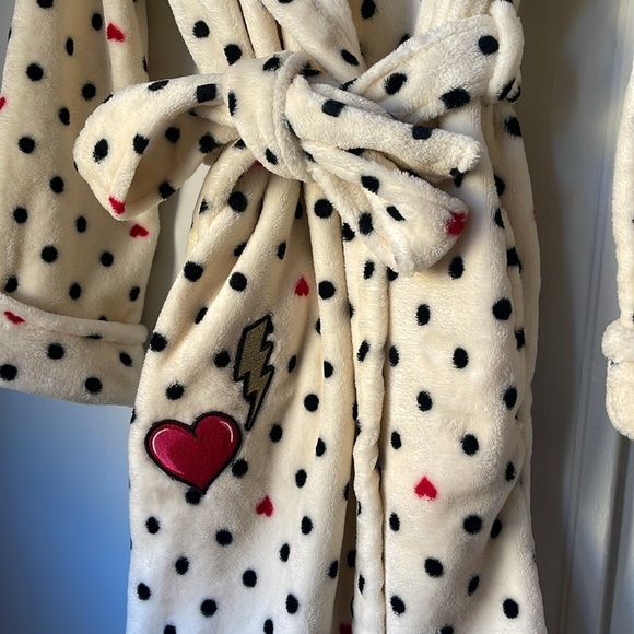Betsey Johnson Plush Robe XS/S - Picture 4 of 8